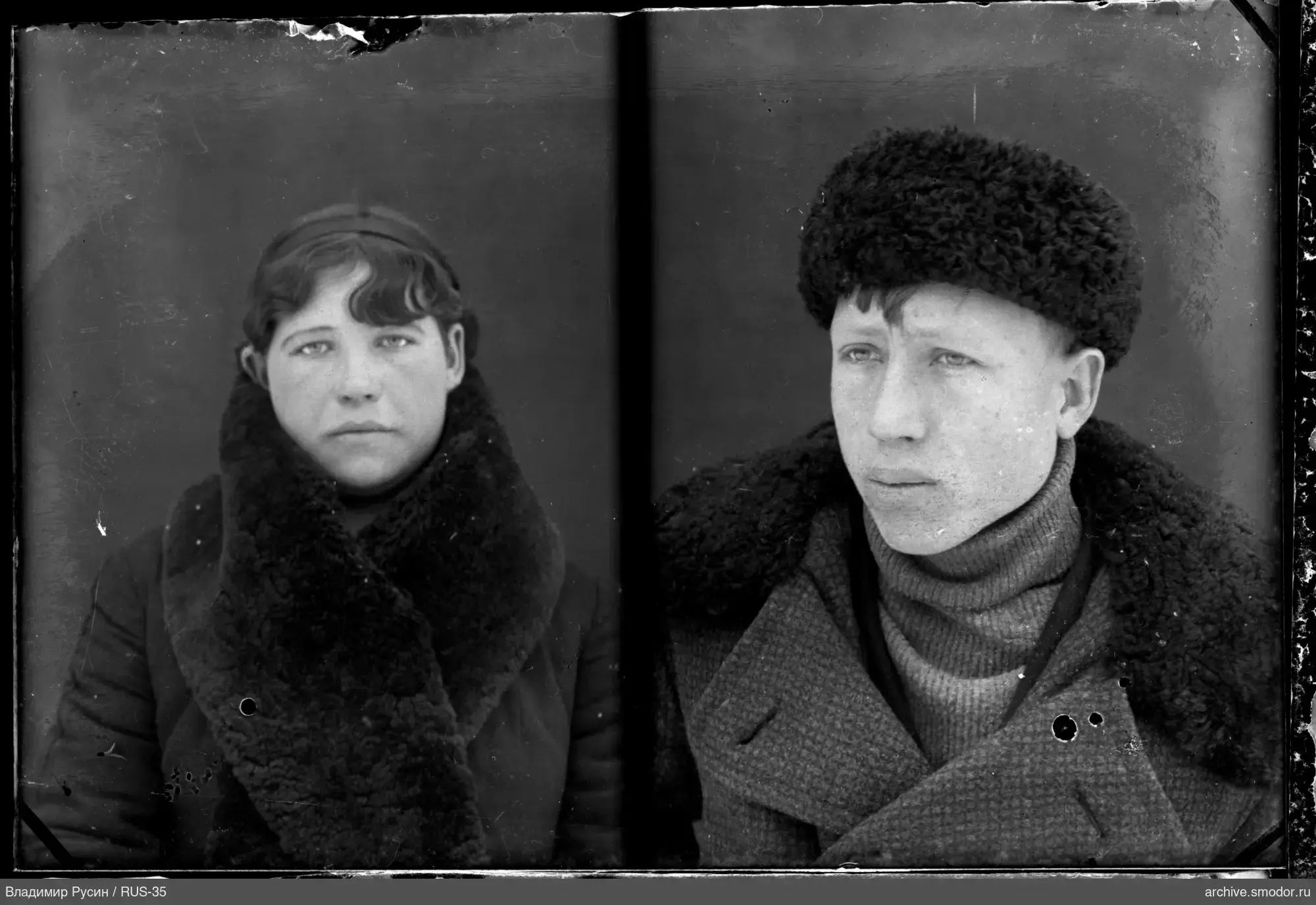 Портреты мужчины и женщины