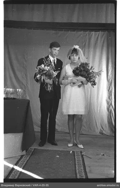 Group portrait of man and woman