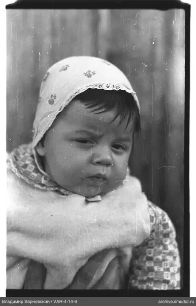 Child portrait with headscarf