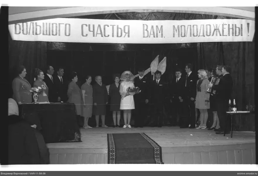 Group portrait on stage