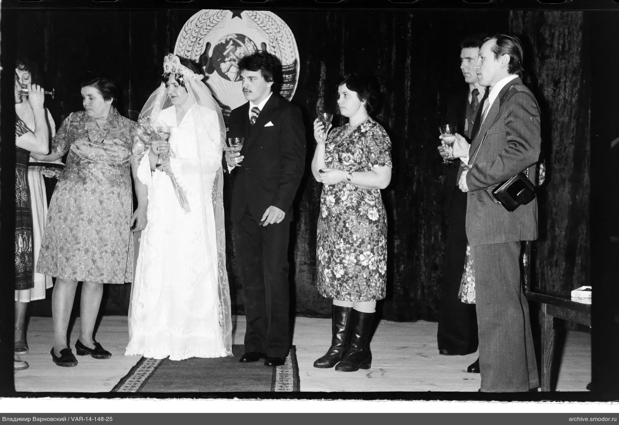Group portrait on stage