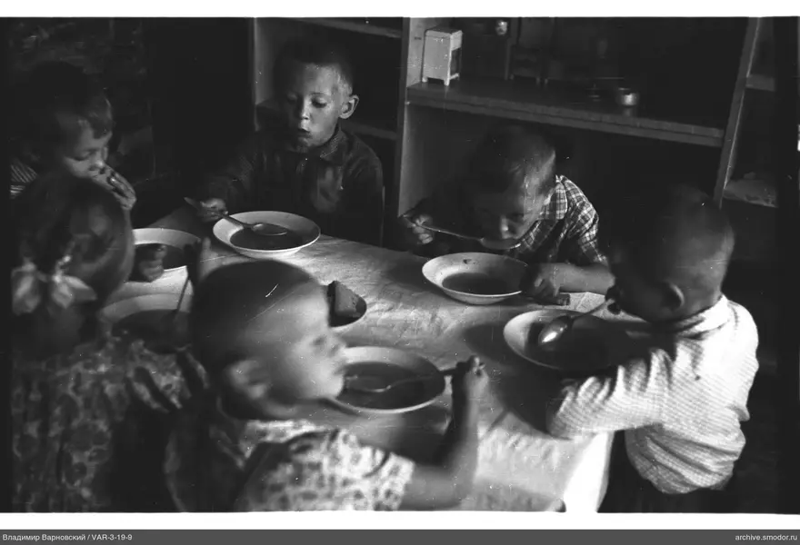 Children sitting at a table