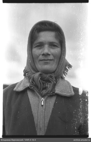 Portrait of a woman in a headscarf