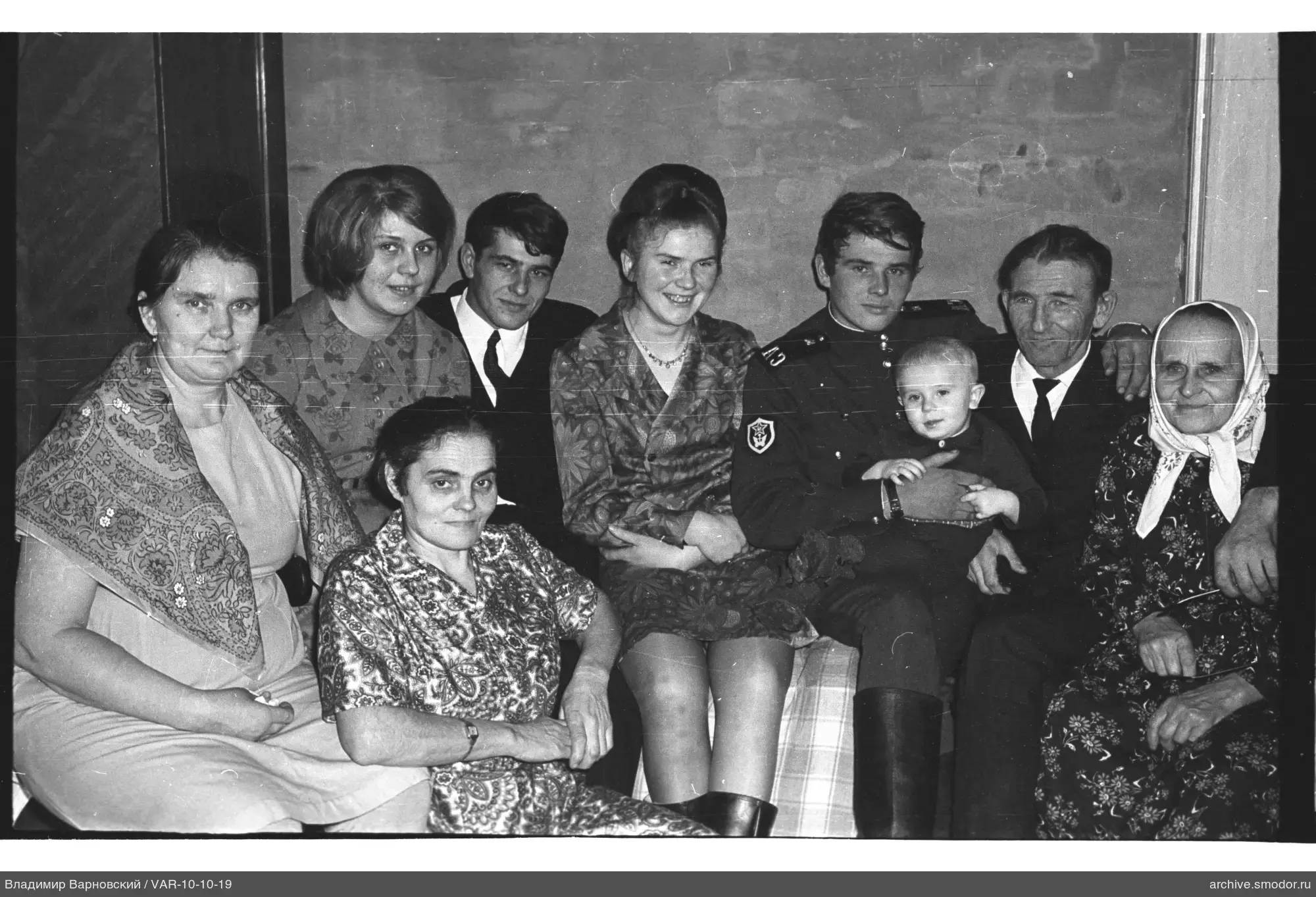 Group portrait with nine people