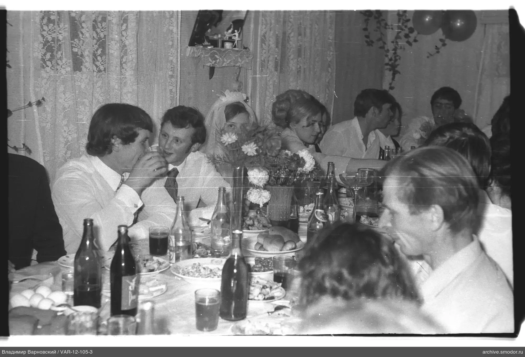 People at a festive table