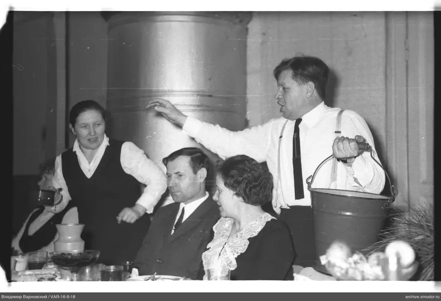 People at a table during an event