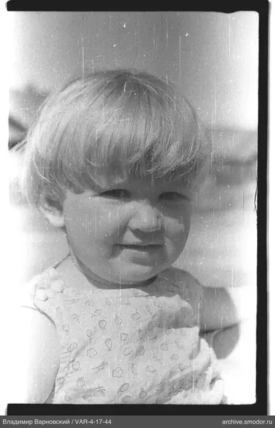 Child's portrait in light sundress