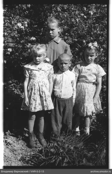 Gruppe von Kindern auf dem Gras