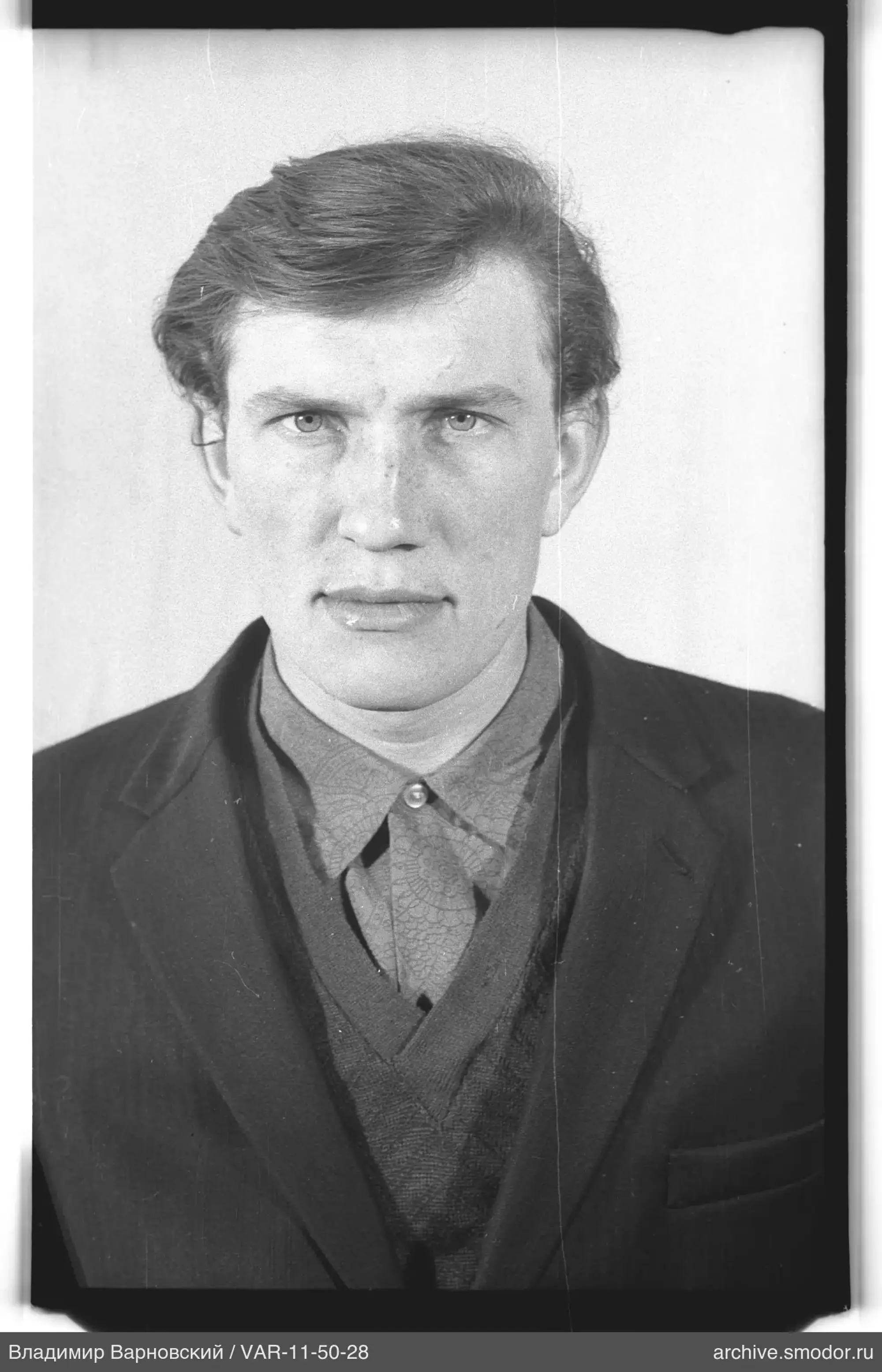 Portrait of a man in dark clothing
