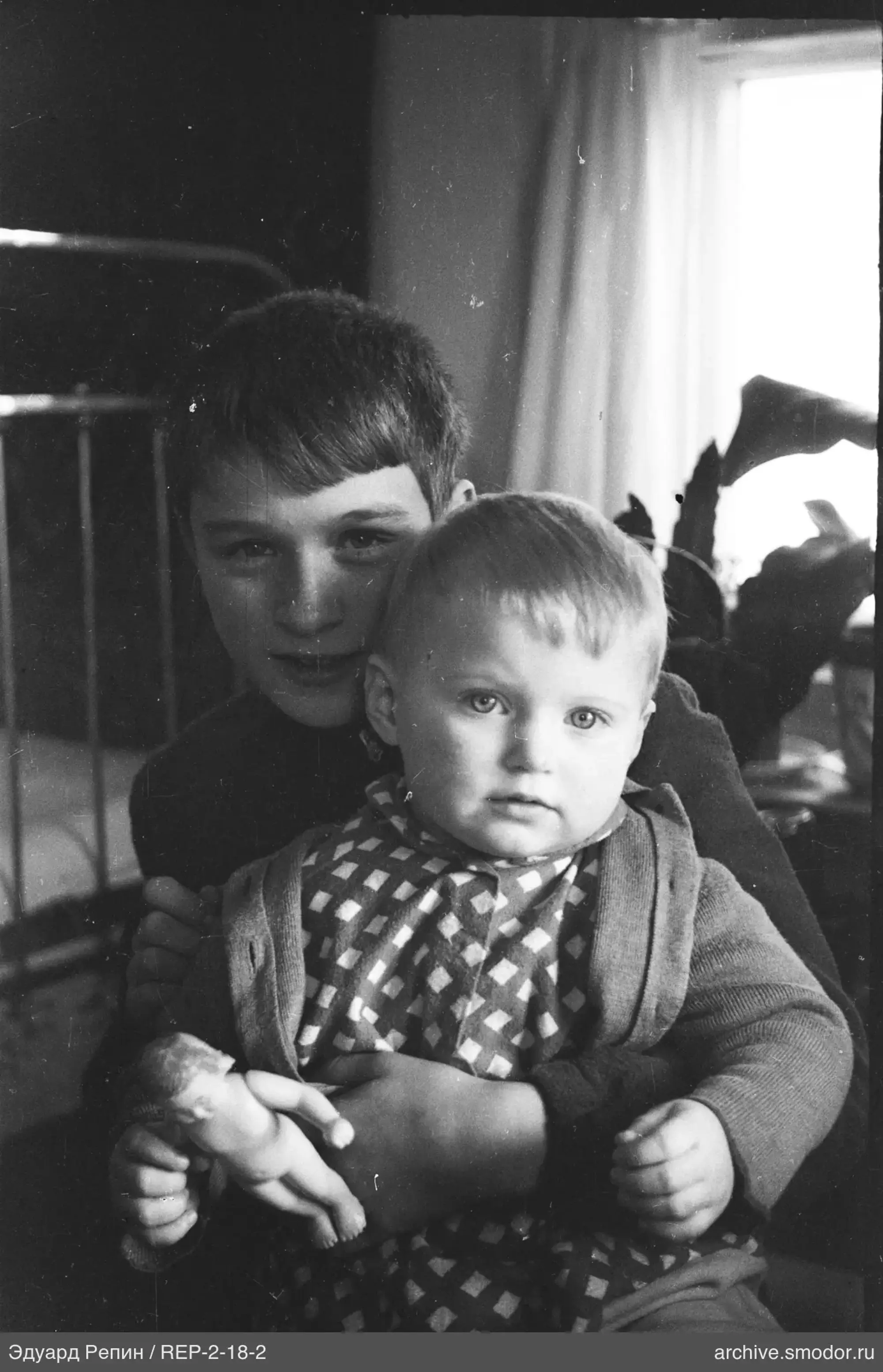 Portrait of two children