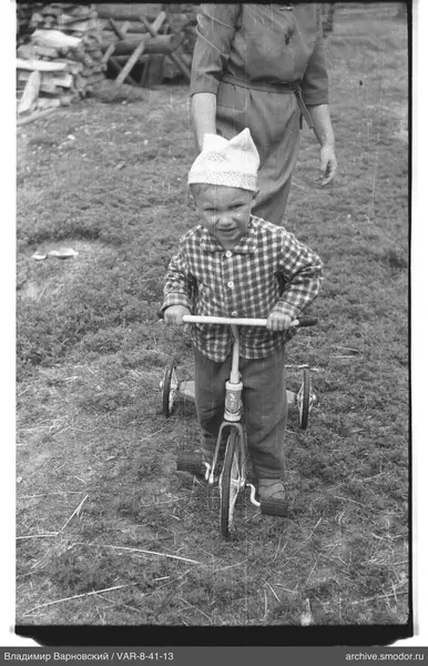 Child on a tricycle