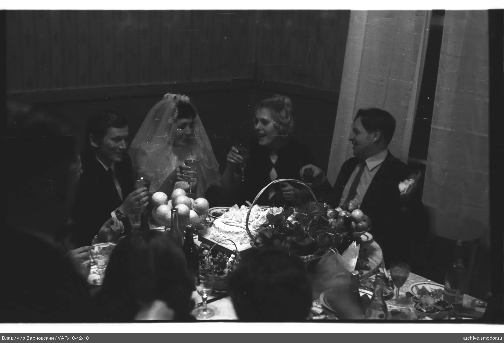Group at a celebration table