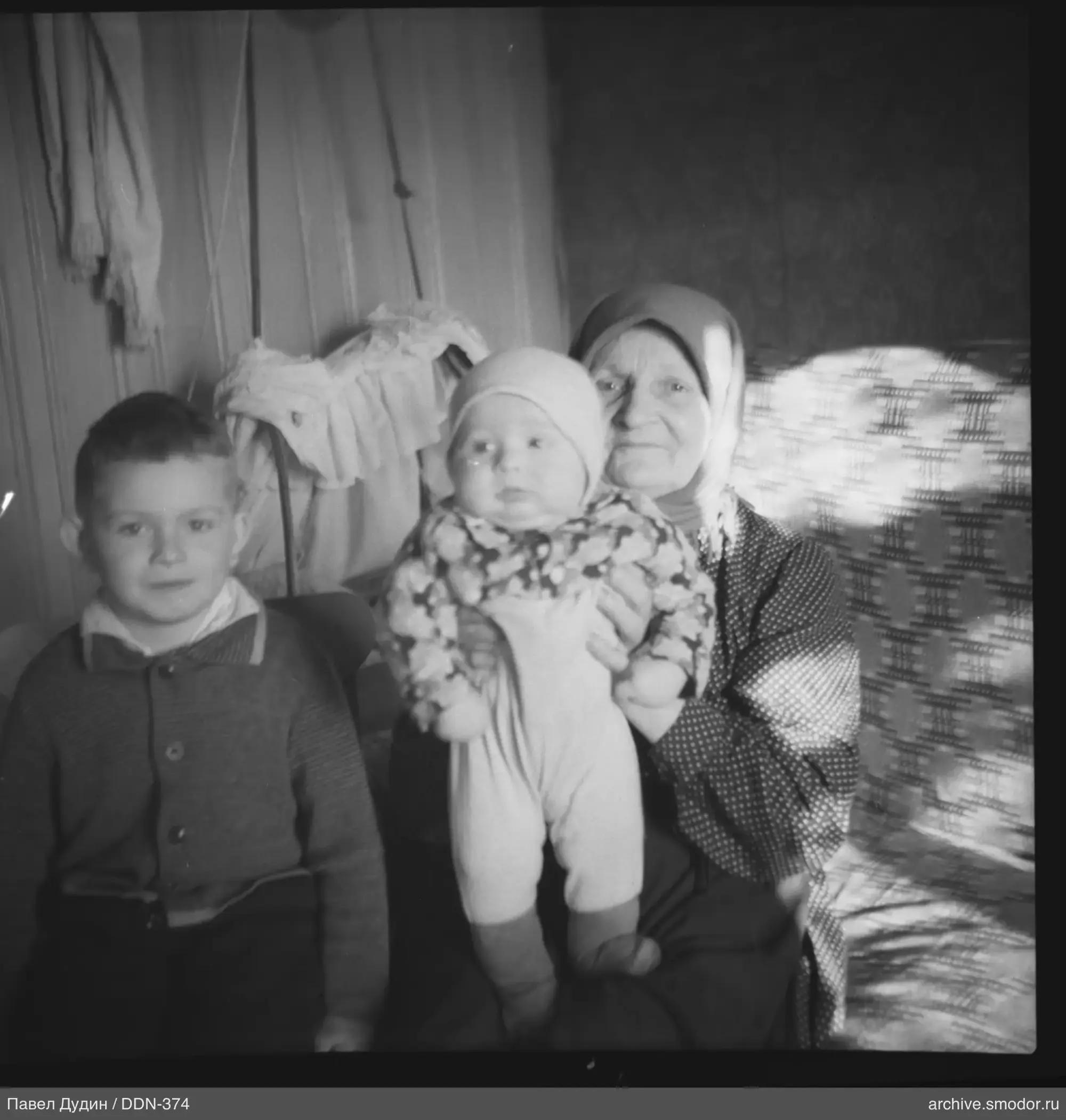 Group portrait with woman and children