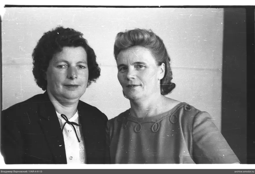 Two women in portrait photo