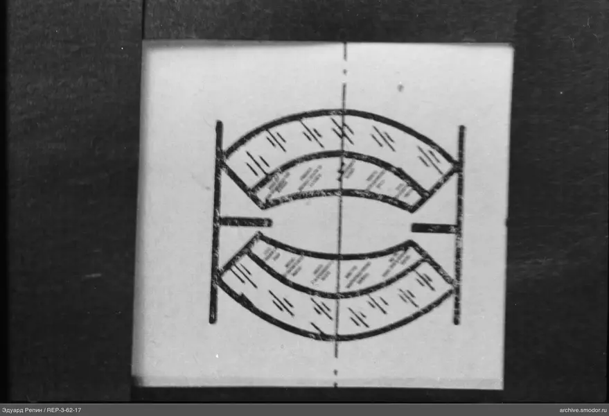 Schema mit gebogenen parallelen Linien