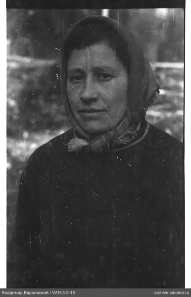 Portrait of a woman in a headscarf
