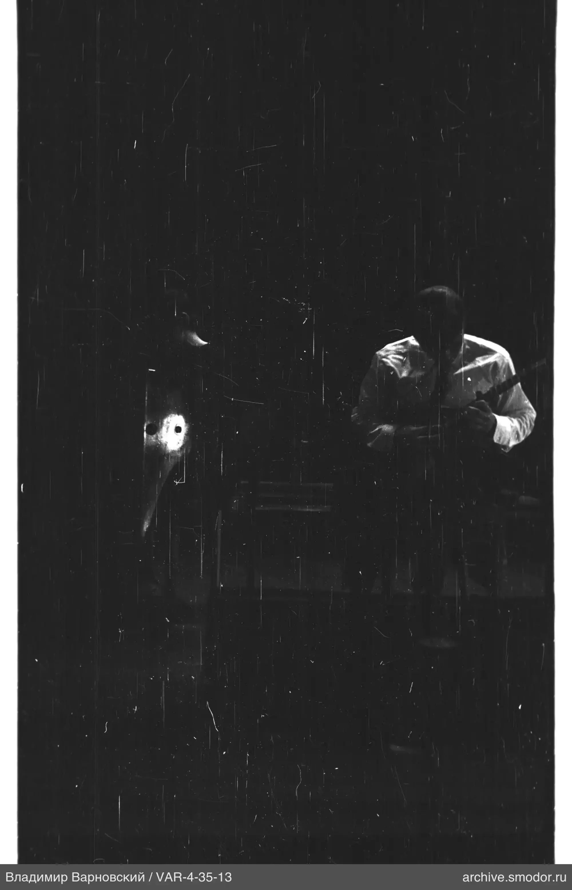 Two men with a stringed instrument