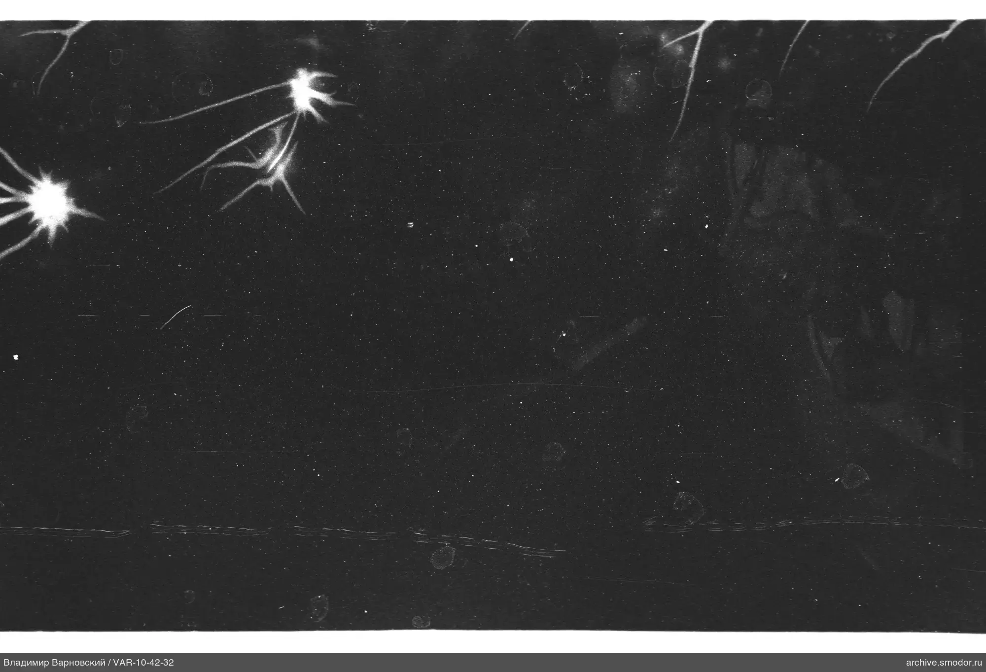 Schwaches Bild mit Lichtflecken