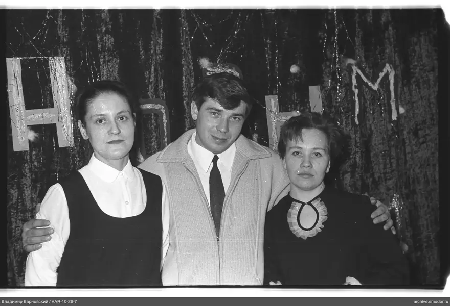Group portrait of three people