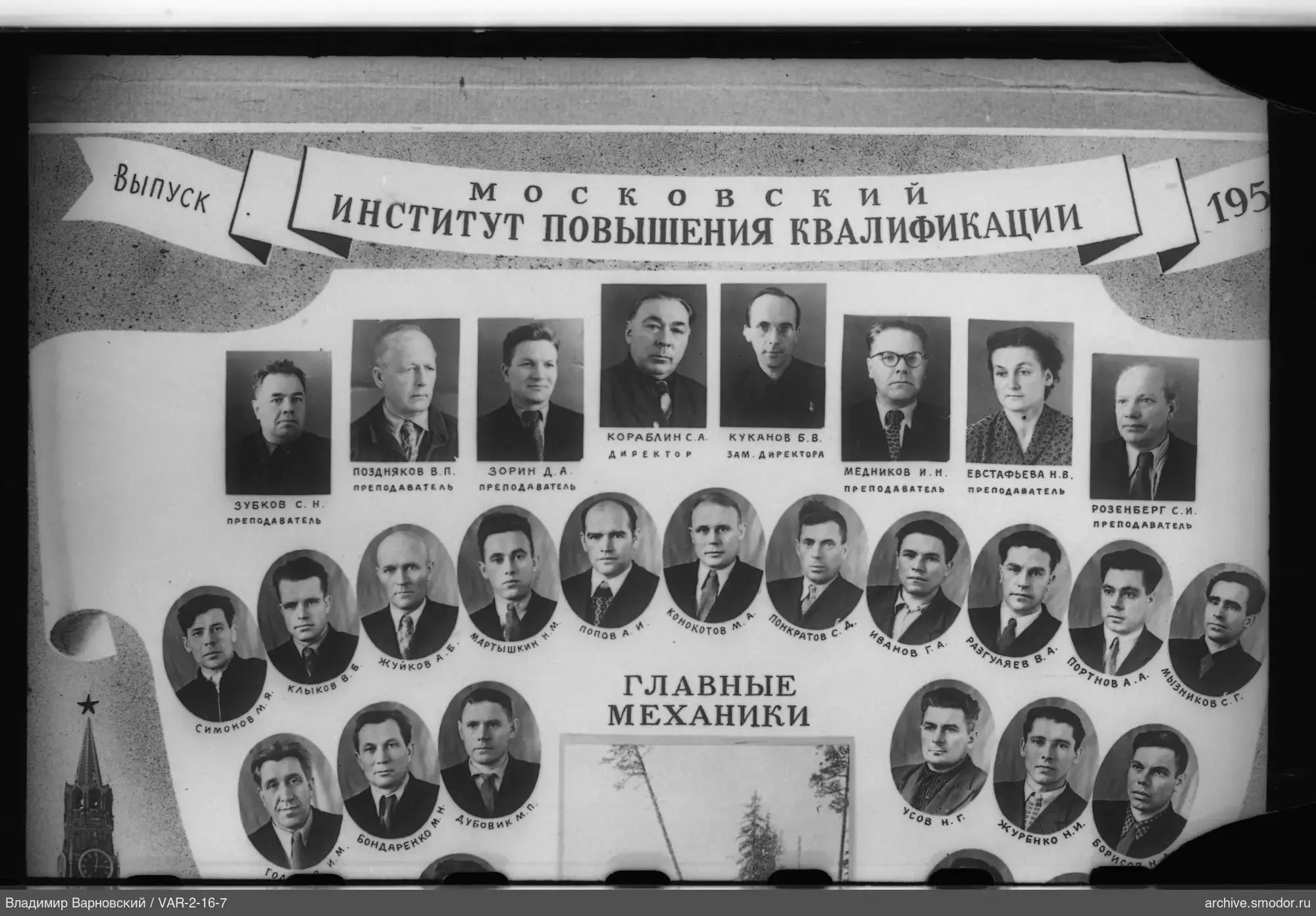 Collage mit Porträts und Beschriftungen