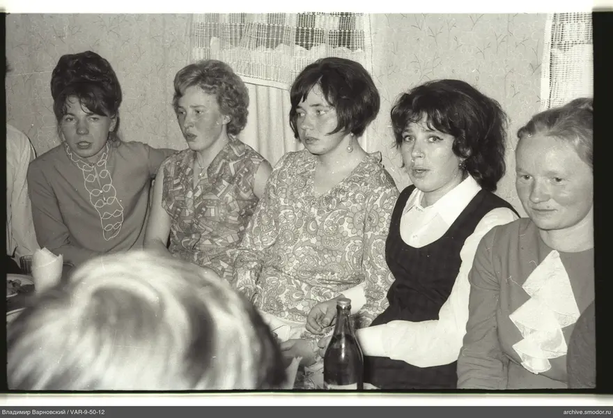 Group portrait of women at a table
