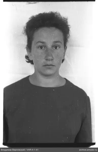 Portrait of a woman with freckles