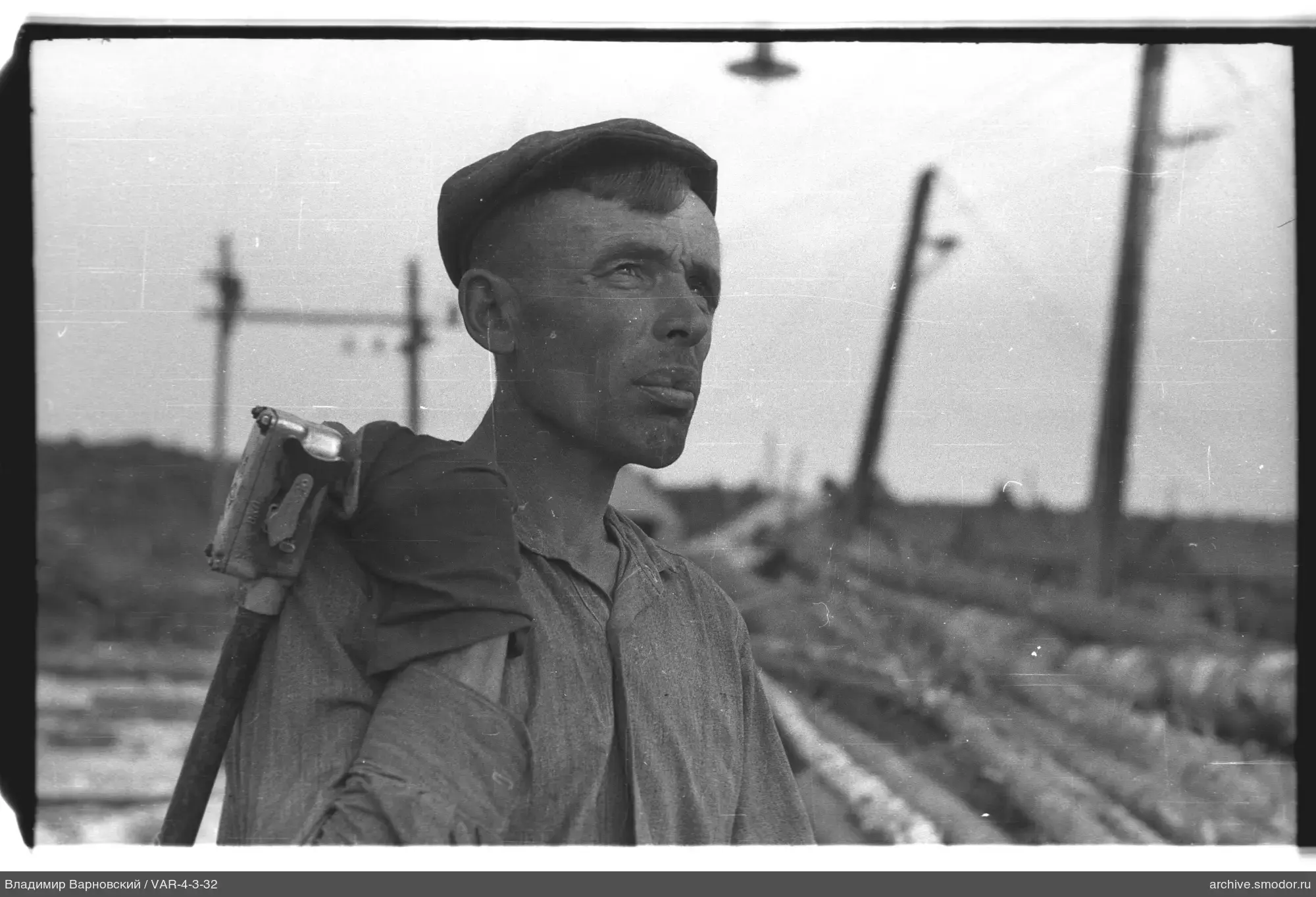 Portrait of a man with a tool