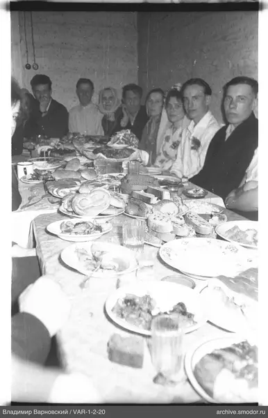 Guests at the festive table