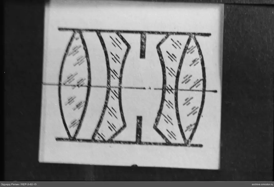 Schema mit vier Linsen