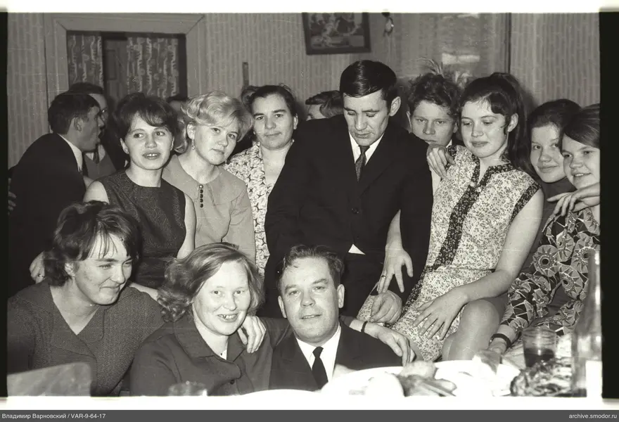 Group portrait in a room