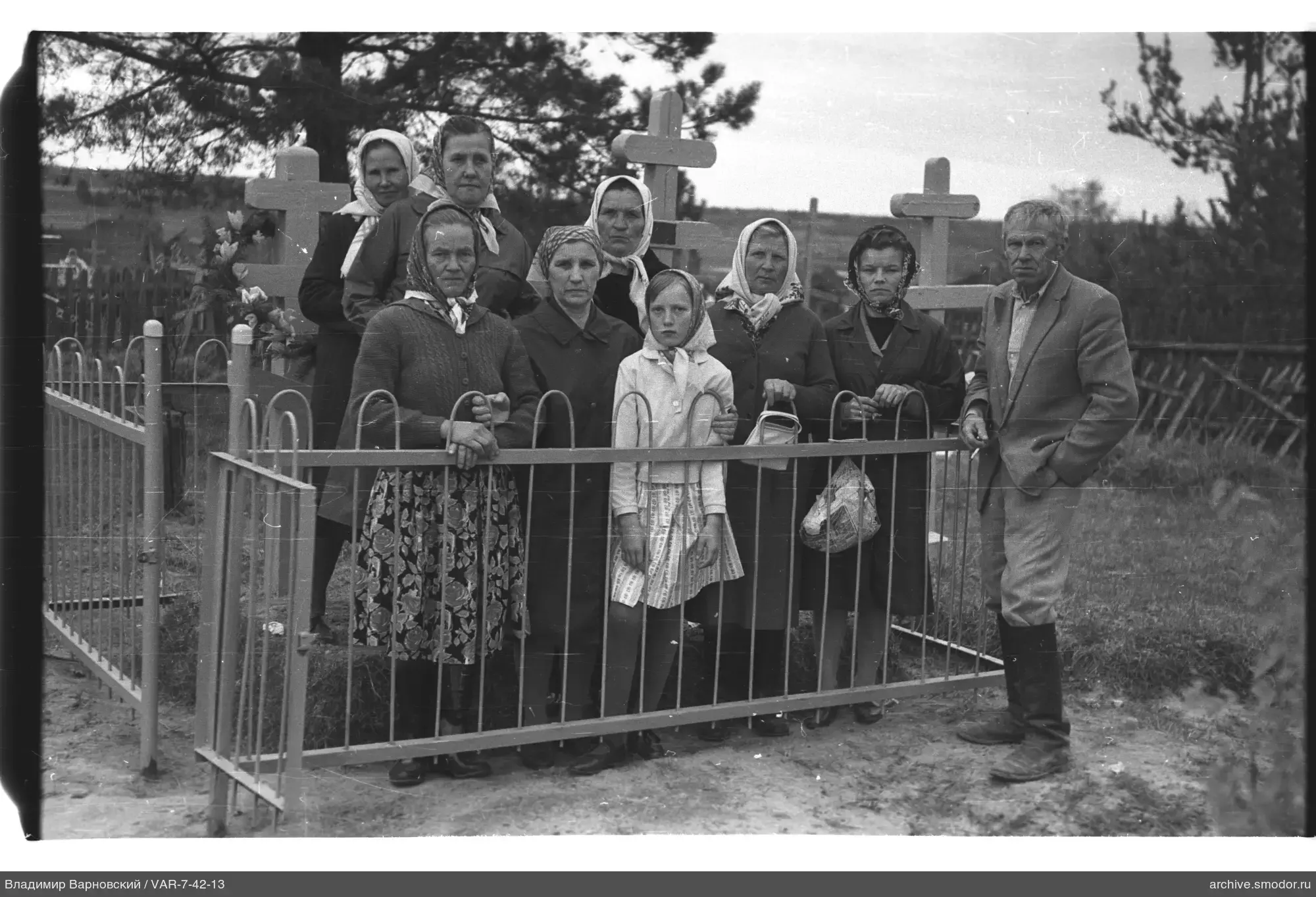 Group at the cemetery