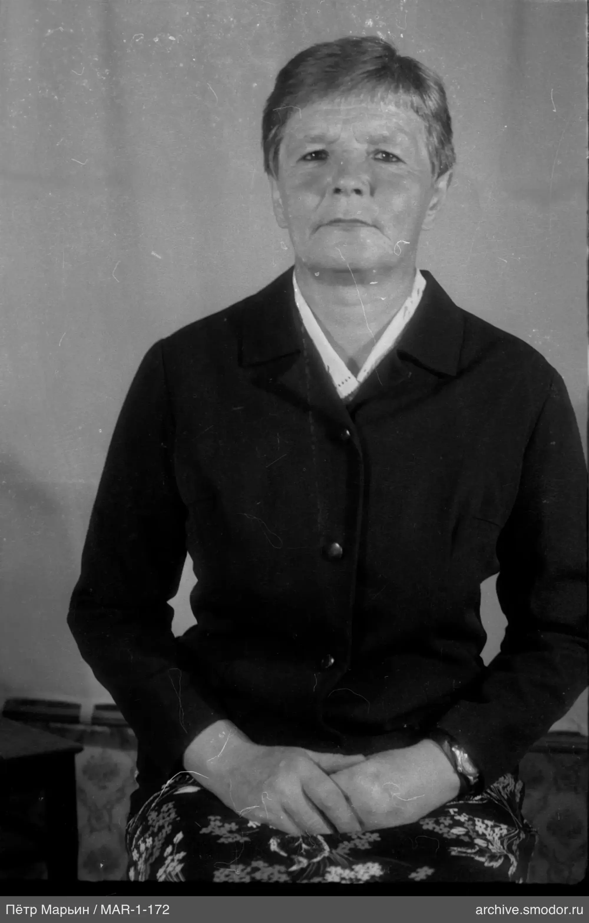 Portrait of a woman in a dark jacket
