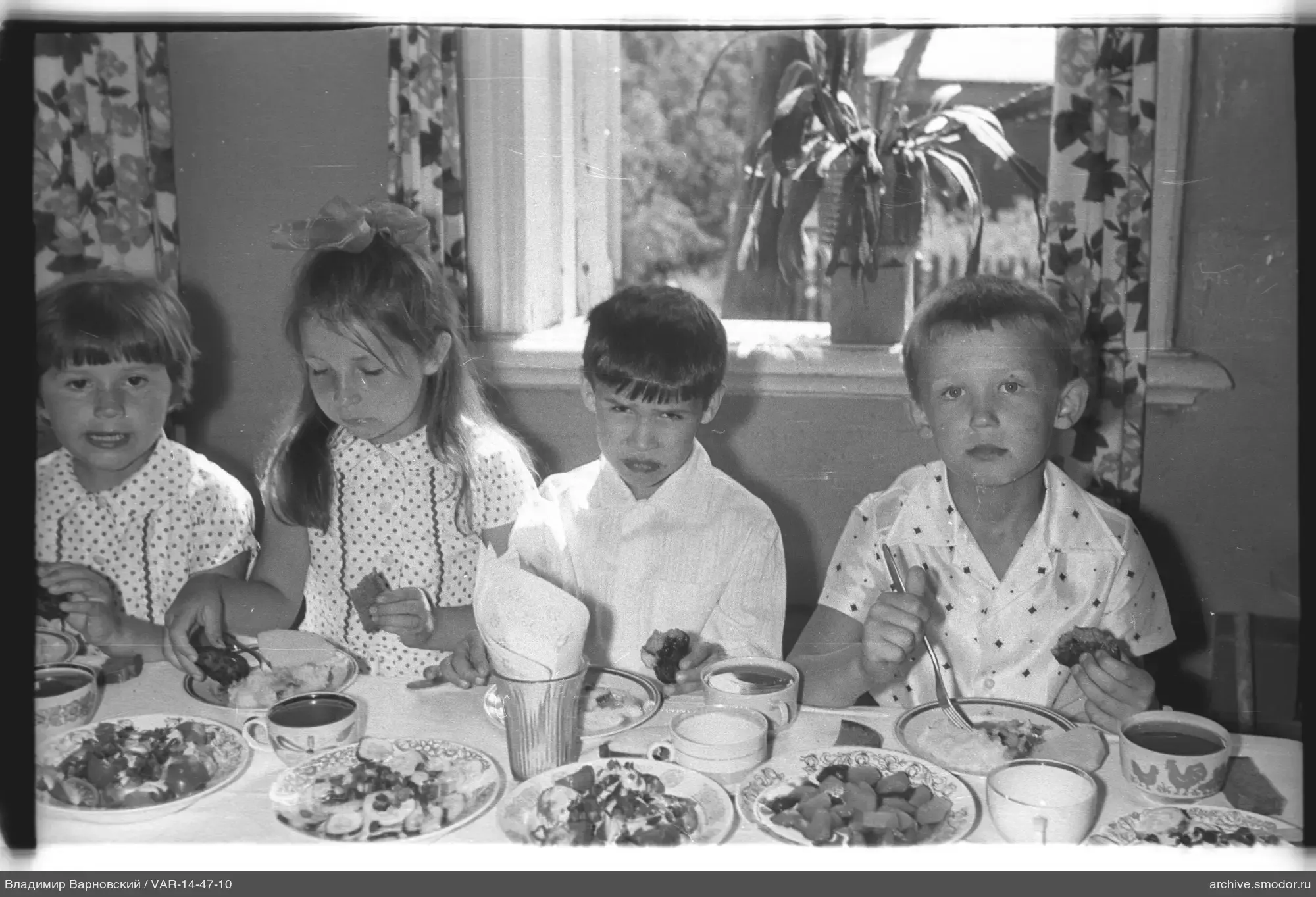 Children sitting at a table
