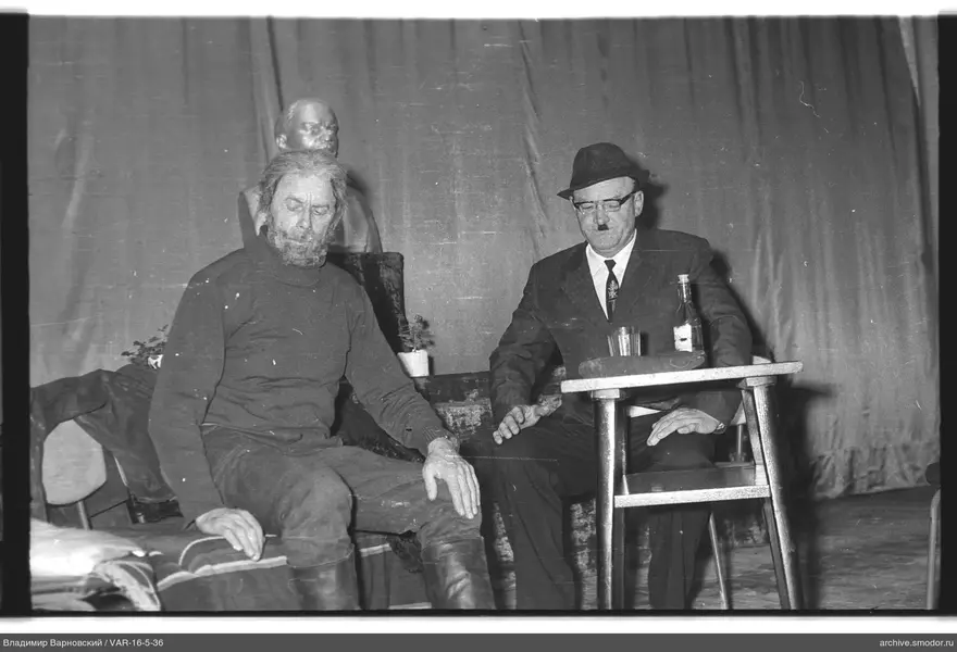 Two men at a table