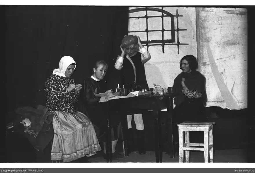 Group of women around a table