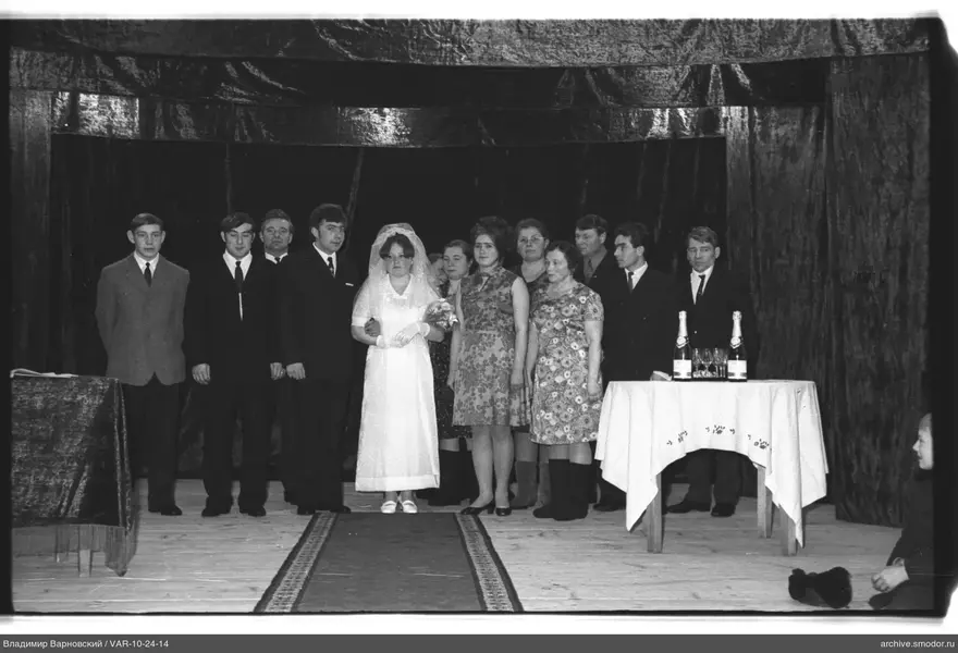 Group portrait on stage
