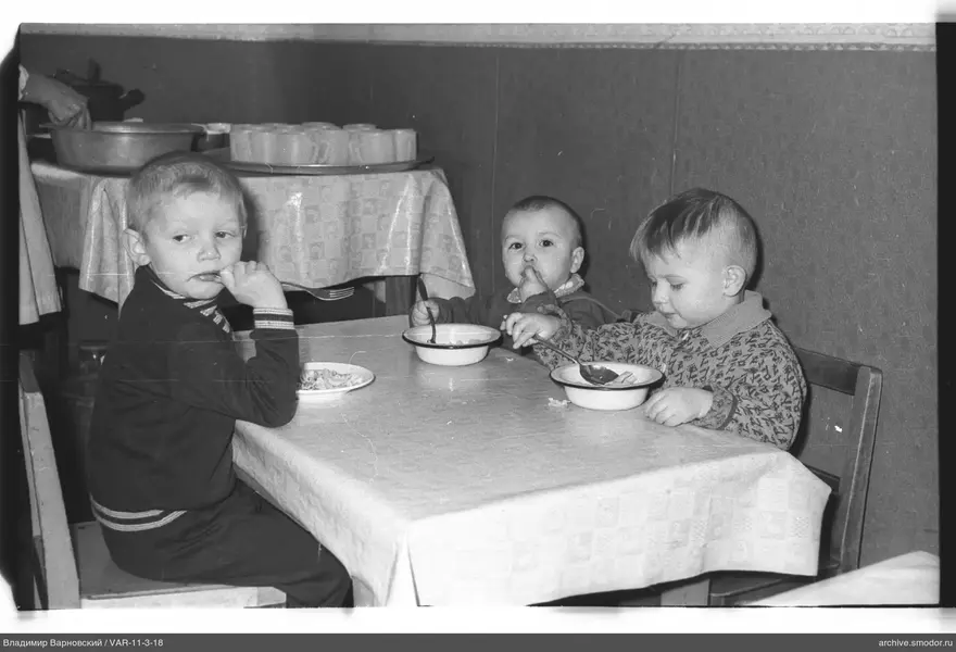 Three children at the table
