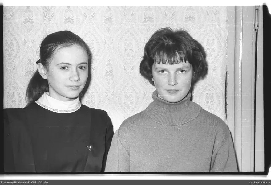 Portrait of two young women