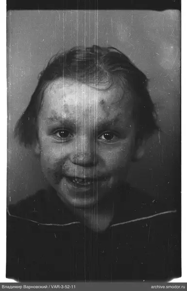Close-up portrait of a smiling child