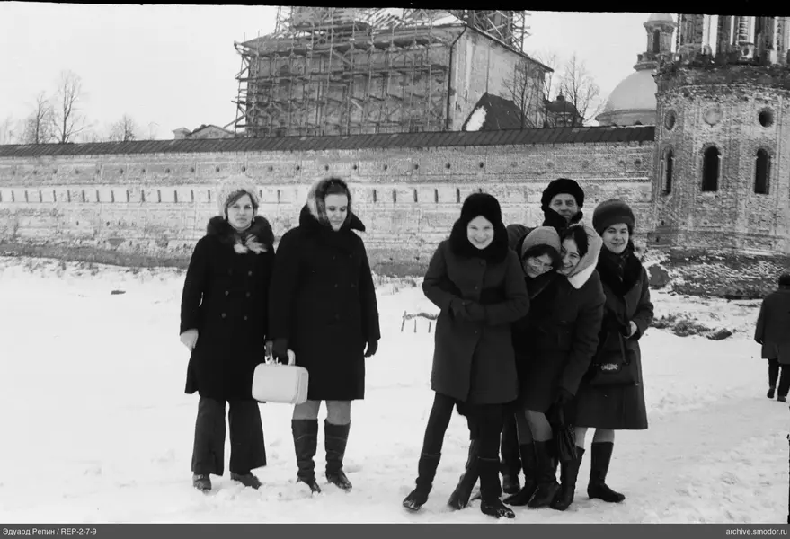 Gruppenfoto im Schnee